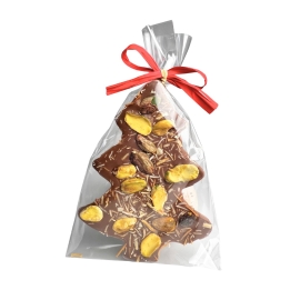 Choinka czekolada mleczna a'la Dubaj- pistacja, ciasto kataifi  40g